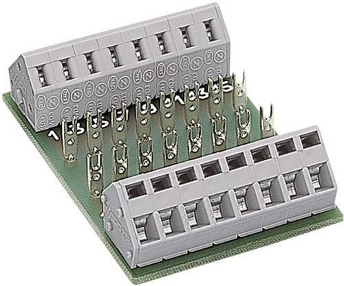 WAGO Leiterplatte 289-131 zum Selbstbestücken mit 8 Bestückungsplätzen für 2,50mm² in Grau - Bild 1