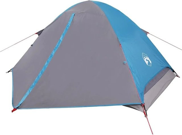 Furnicato Campingzelt Kuppelzelt Blau B/T/H: 225 x 135 x 108 cm - Bild 1