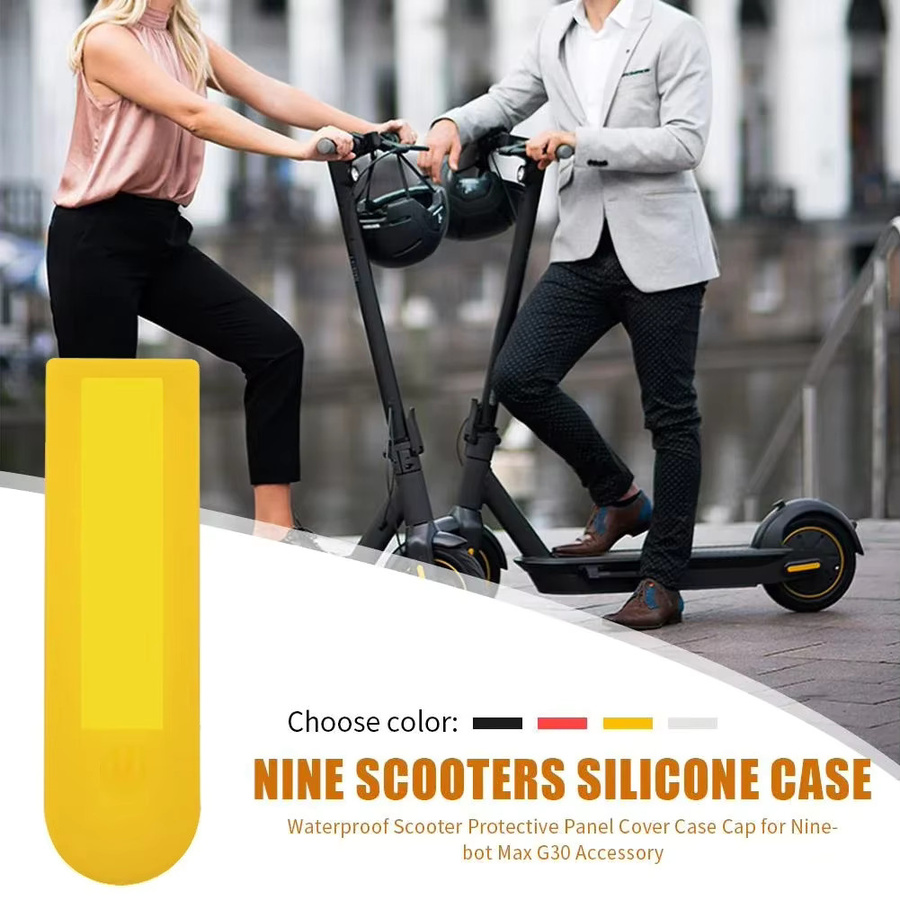 Segway Ninebot G30 G30D Armaturenbrett-Display-Silikonhülle in Gelb, wasserdichte Panel-Abdeckung aus Gummi - Bild 4