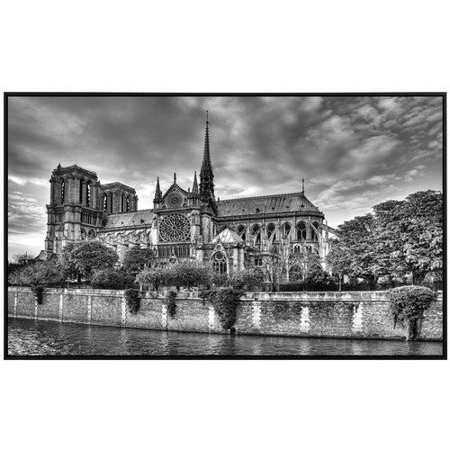 papermoon Infrarotheizung EcoHeat Notre Dame Schwarz Weiss mit Matt-Effekt und App-Steuerung - Bild 2