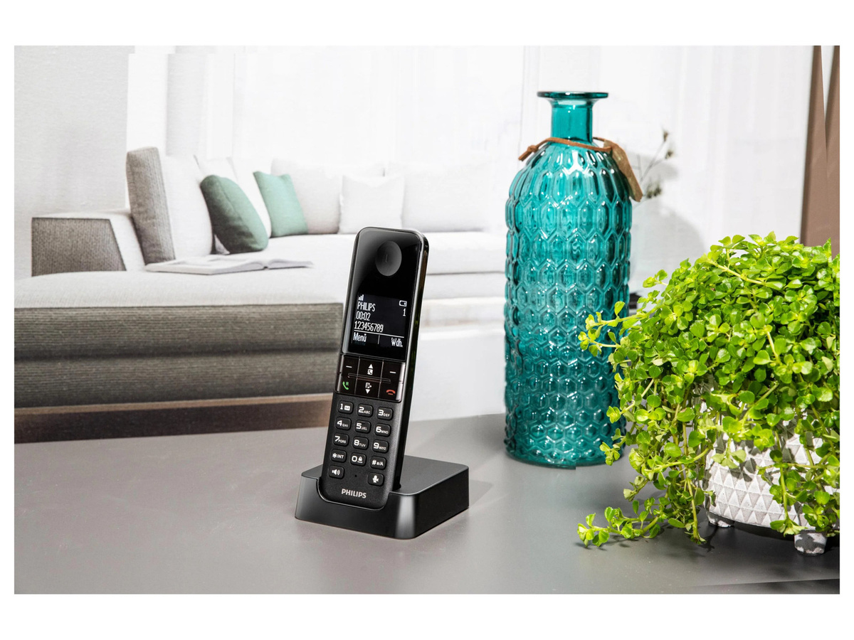 Philips Telefon D4701B/01 in Schwarz - Bild 2