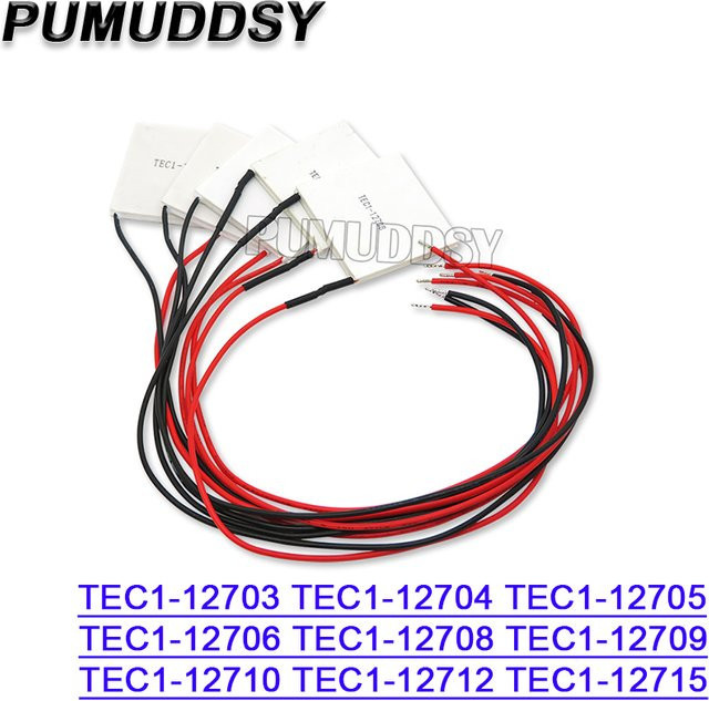 PUMUDDSY Peltier-Element Modul TEC1-12706 Thermoelektrischer Kühler 12V, 40 x 40 mm, Schwarz oder Weiß - Bild 1