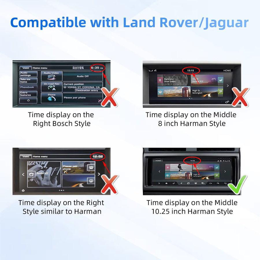 ANYFAR Drahtloses CarPlay und Android Auto Retrofit Kit für Land Rover Jaguar Range Rover Evoque Discovery 5, XE, XF und F-Typ Modelle 2016–2019 - Bild 5