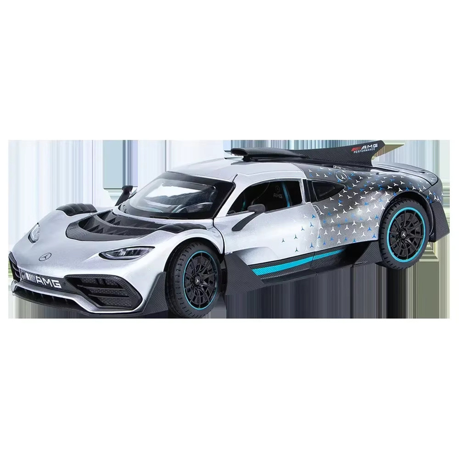 AMG ONE Supercar Modellauto, 1:24, Metall, mit Sound und Licht, Grau - Bild 5