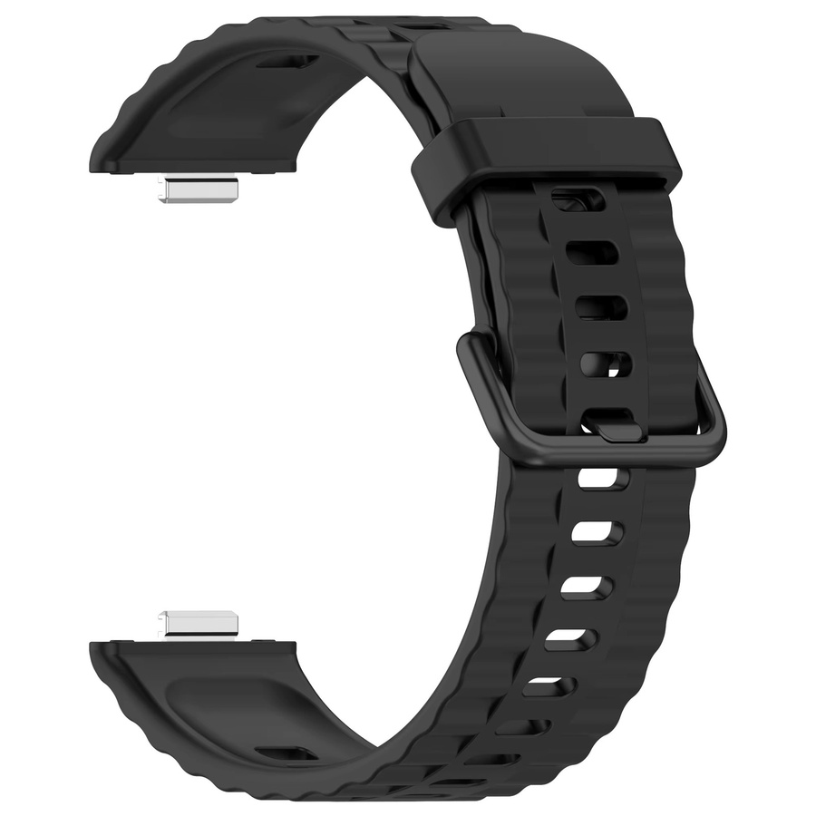 ZHANGU Uhrenarmband Silikon, Schwarz, Unisex - Bild 3