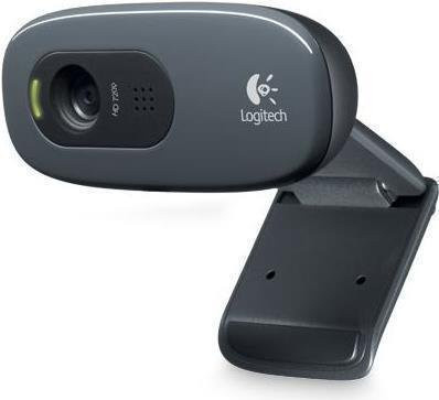 Logitech HD Webcam C270 in Schwarz und Grau mit HD-Auflösung und USB-Anschluss - Bild 1