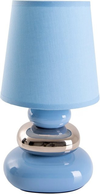 Näve Tischleuchte Stoney aus Keramik in Blau, Höhe: 31 cm, B/T: 16 x 16 cm - Bild 1