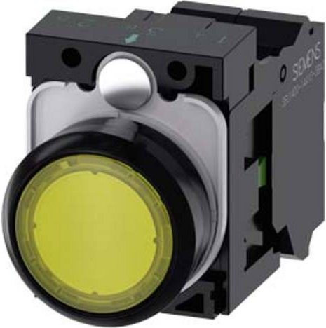 Siemens Drucktaster 3SU1102-0AB30-3BA0 gelb aus Kunststoff - Bild 1