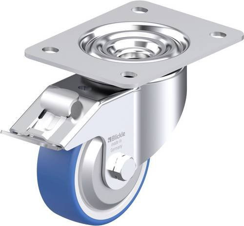 Blickle LK-POTHS 100KA-3-FI-FA Stahlblech-Lenkrolle aus verzinktem Stahl mit Rad-Durchmesser 100 mm und einer Tragfähigkeit von 200 kg - Bild 1