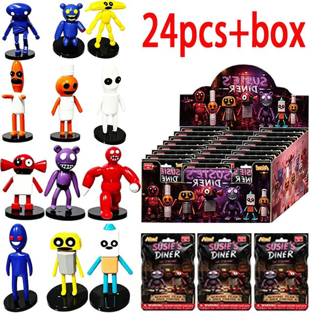 Bandai Suzy's Restaurant Blindbox-Figuren, 24-teiliges Set, PVC-Modellfiguren - Bild 1