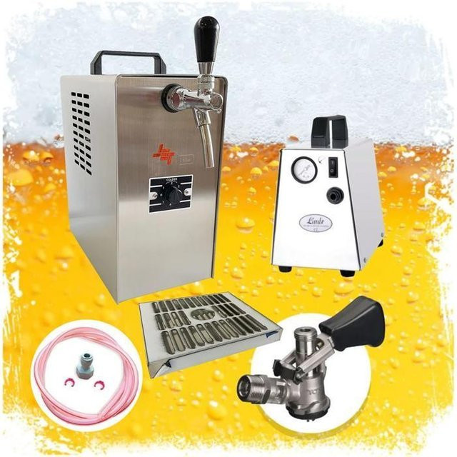 ICH-ZAPFE.DE Bierzapfanlage JET 30 mit 1-leitiger Bierpumpe und schneller Kühlung, 35 Liter/h - Bild 1