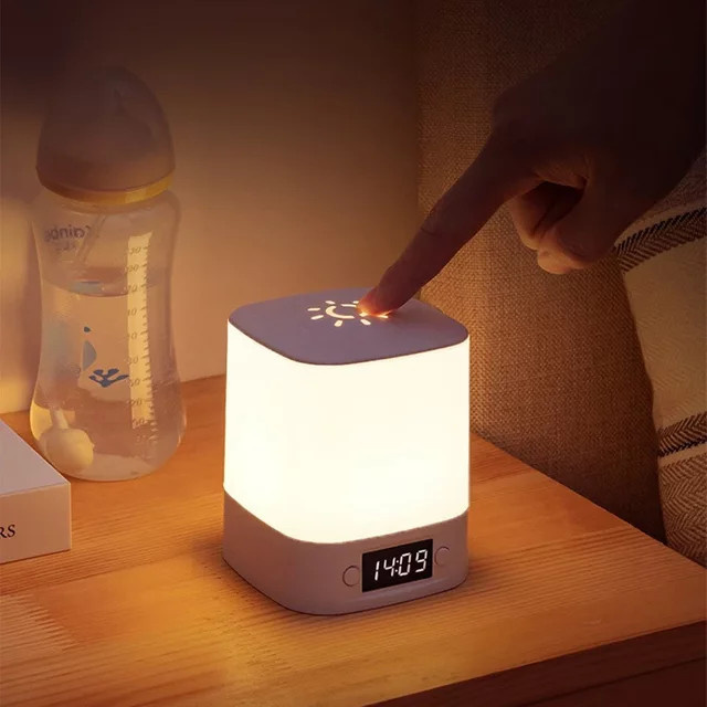 Feimefeiyou LED Tischlampe wiederaufladbar in Weiß mit Warmweißem Licht für Kinderzimmer und Schlafzimmer - Bild 1