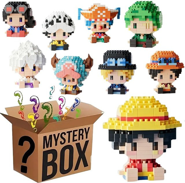 Bandai One Piece Sonnengott Nika Luffy Chopper Ace Buggy 3D Anime-Modell, Mikro-Baustein Bausatz - Bild 1