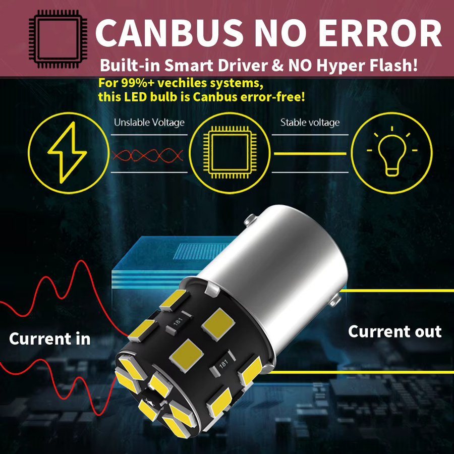 Neallor 2er Set P21W LED Rückfahrlicht mit Canbus für Seat Ibiza, Leon, Arona, Altea und Alhambra (Sockel BA15S) - Bild 6