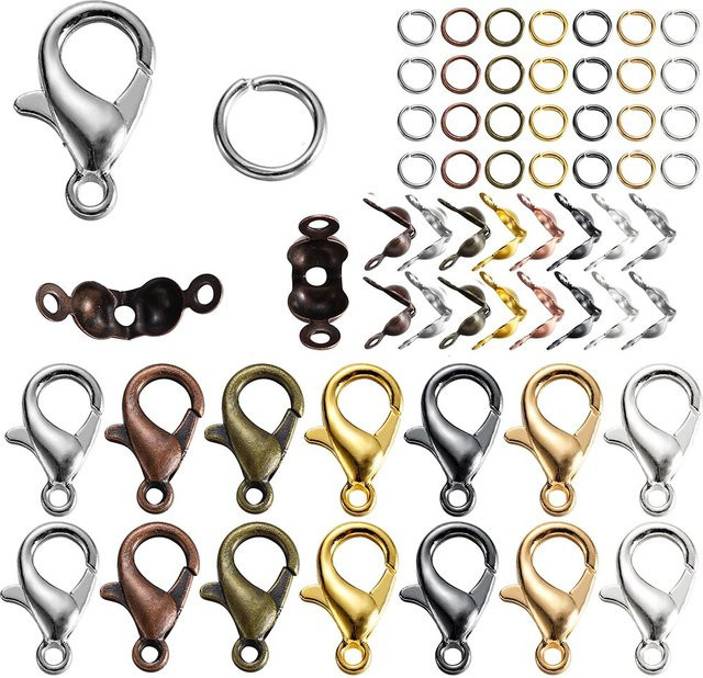 Karabiner Verschluss Legierung, Crimp Ende, Unisex - Bild 1