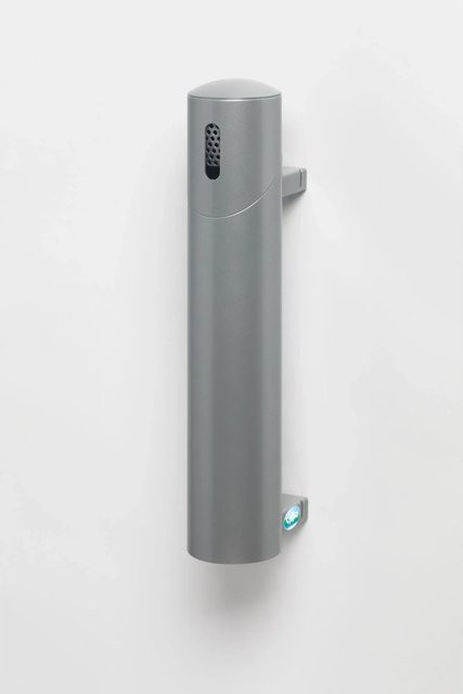 PROREGAL Wandascher aus verzinktem Stahl in Silber, Rohrlänge 145 cm, H x B x T: 51 x 10 x 17 cm - Bild 1