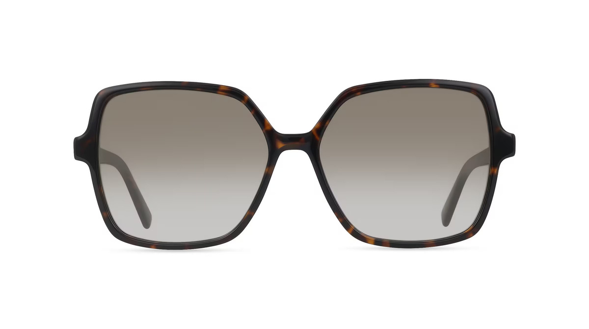 Love Moschino MOL102/S Sonnenbrille Damen, Vollrand, Quadratisch, Acetat, braun - Bild 1