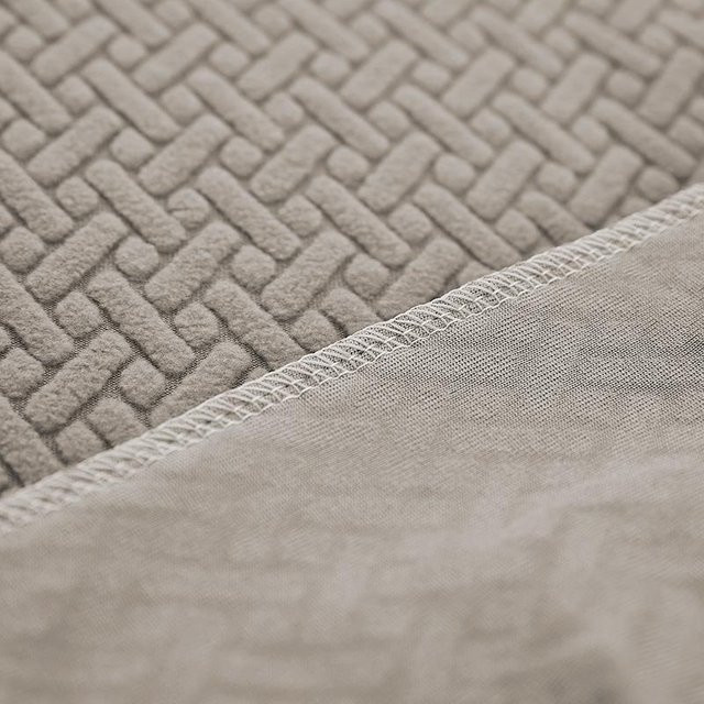 Elastischer Jacquard-Sofabezug für 2-Sitzer Recliner-Sessel von Your Warm Home in Beige - Bild 1