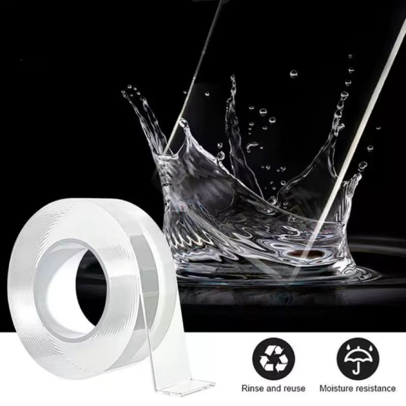 Transparentes Nano-Klebeband doppelseitig, wiederverwendbar und wasserdicht, ultrastarker Montagebandstreifen für die spurlose Befestigung - Bild 4