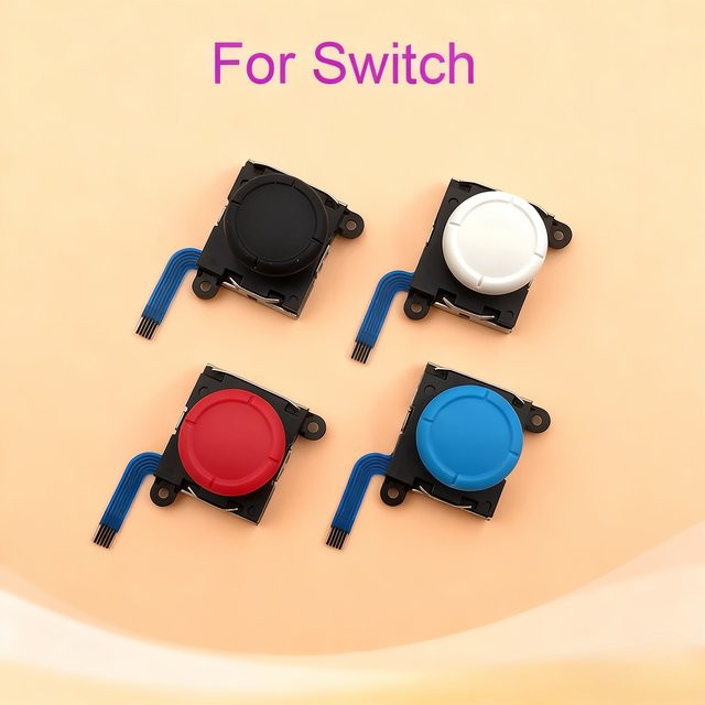 JCD Ersatz Analog-Joystick in Rot für Nintendo Switch Lite Joycon Controller Reparatur-Set - Bild 1