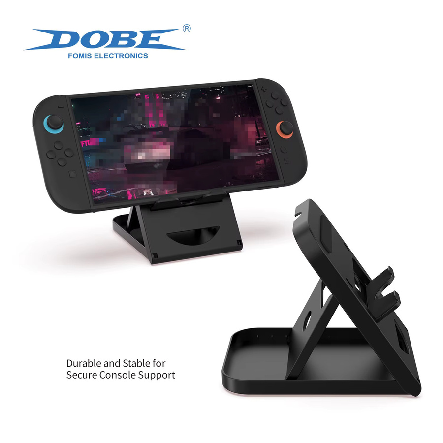 DOBE faltbarer Desktop-Ständer TNS-1788 für Nintendo Switch, Switch OLED und Switch Lite in Schwarz - Bild 4