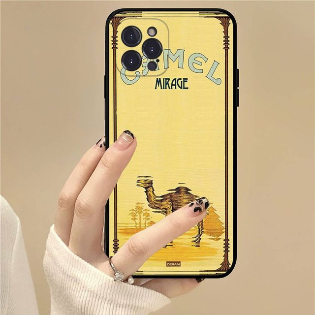 Handyhülle im Vintage Camel Design für Apple iPhone Modelle in Gelb - Bild 1