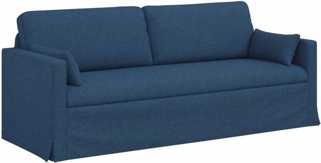 vidaXL Sofa Blau mit Stoffbezug und Metallrahmen B/T/H: 198 x 78 x 80 cm - Bild 1