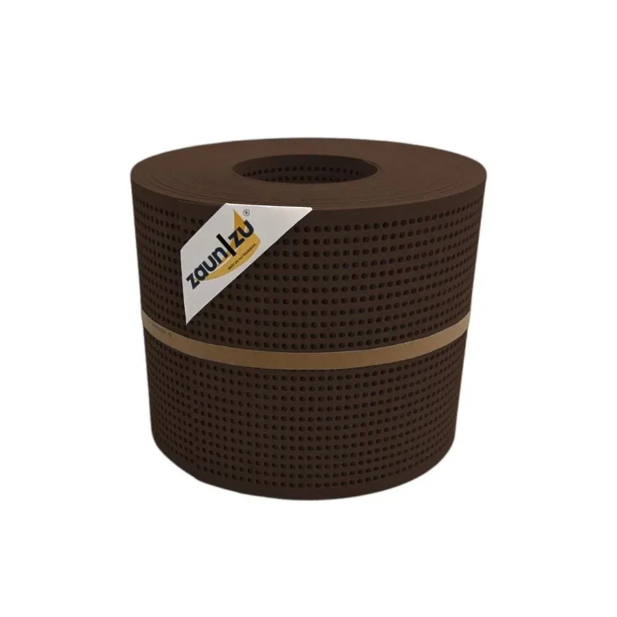 zaun zu Sichtschutzstreifen PP Premium gelocht, Braun, 26 m - Bild 2