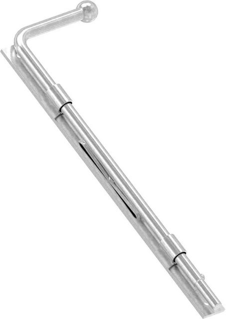 FeNau Torriegel aus Edelstahl V2A in Silber, selbsthemmend mit Feder, zum Anschrauben, Durchmesser: 14 mm, Länge: 400 mm - Bild 1