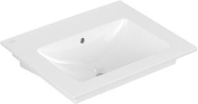 Villeroy & Boch Waschtisch Venticello aus Keramik, weiß, B/T: 60 x 50 cm, ohne Hahnloch mit Überlauf - Bild 1