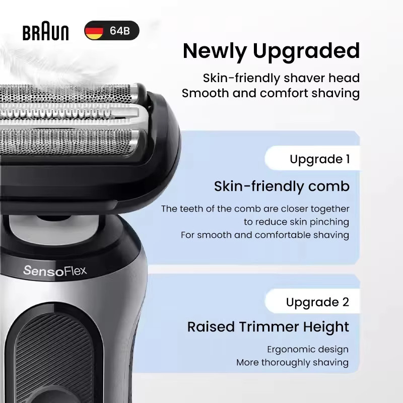 Braun Rasierkopf 64B für Serie 6/6 Pro, empfindlicher Hautschutz - Bild 4