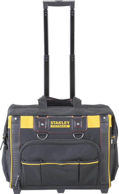 Stanley FatMax Werkzeugkoffer mit Rollen aus Kunststoff in Schwarz - Bild 1