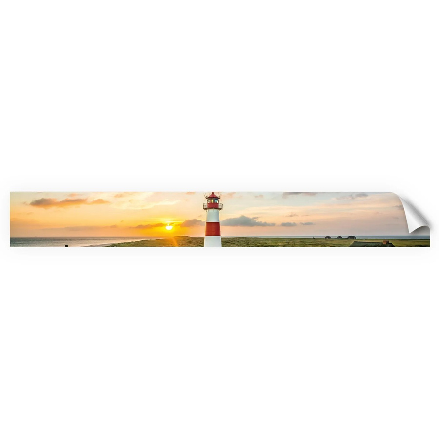 Myspotti Küchenrückwandfolie Leuchtturm Sylt in Multicolor, Selbstklebend, B: 450 cm, H: 60 cm - Bild 2