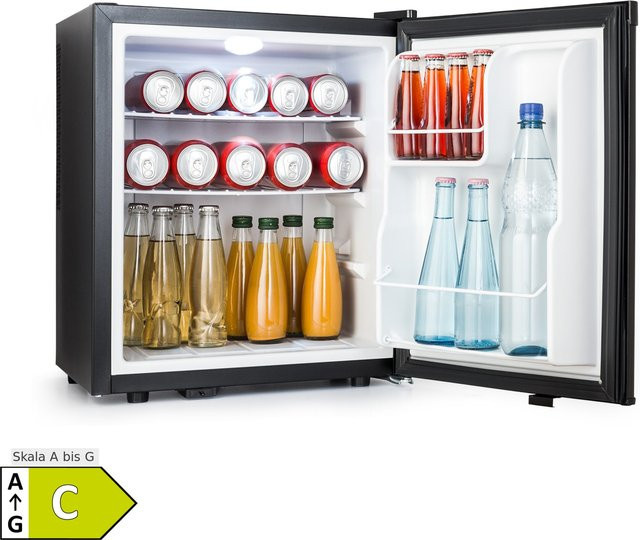 Klarstein Happy Hour 38 Mini-Kühlschrank Minibar Schwarz mit 38 l Volumen und 26 dB Geräuschpegel - Bild 1