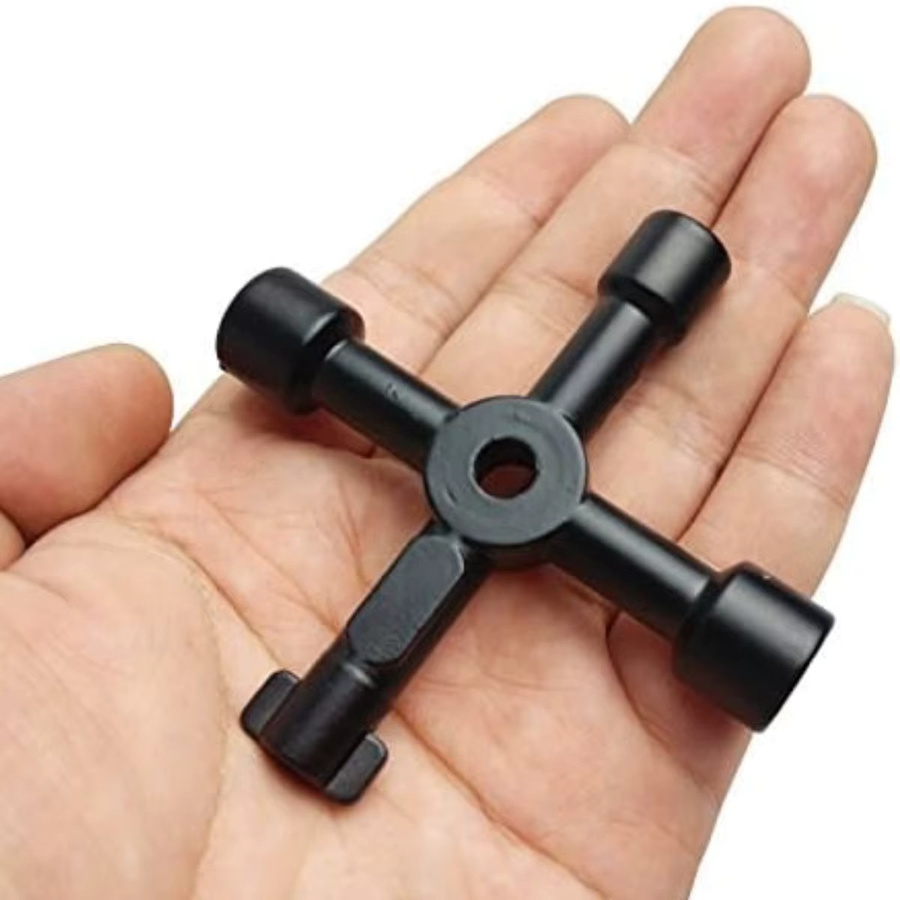 JIGHOLE Multifunktionaler 4-Wege-Universal-Dreiecksschlüssel für Gas- und Stromzähler sowie Heizkörperentlüftung - Bild 4