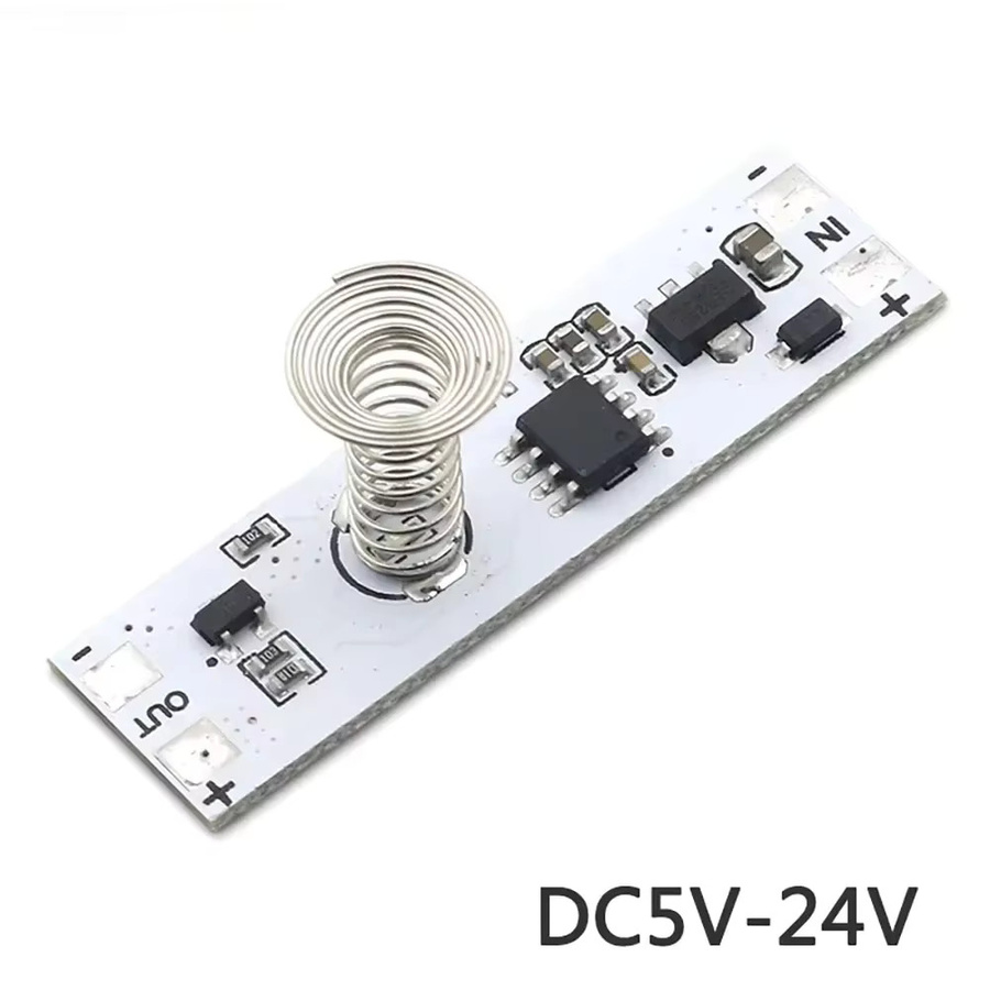 Kapazitives Berührungssensor-Schaltmodul DC 5V-24V 3A mit LED-Dimmer-Steuerung für Smart Home LED-Lichtleisten in Weiß - Bild 1