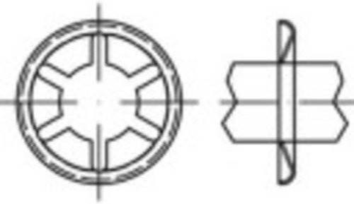 TOOLCRAFT 159384 Achsen-Klemmringe aus Federstahl, Farbe: Schwarz, Durchmesser: 15 mm, 500 Stück - Bild 1