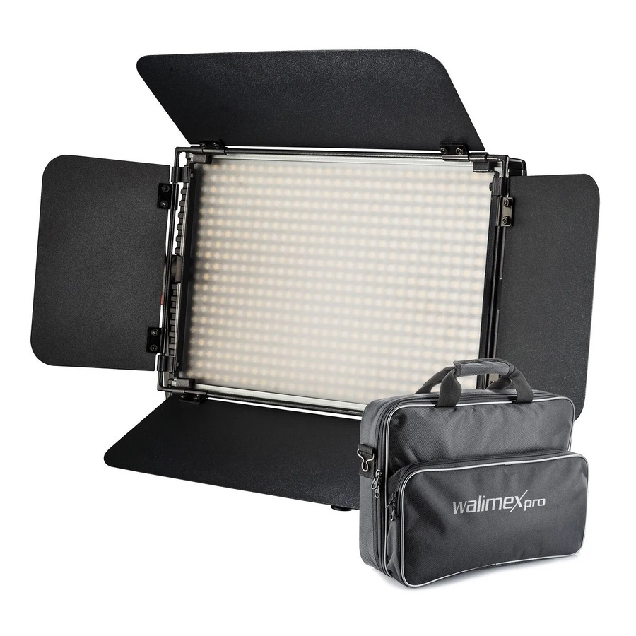 Walimex Pro Led Niova 600 Plus Bi-Color LED Flächenleuchte Videoleuchte mit Fernbedienung und Dimmfunktion - Bild 2