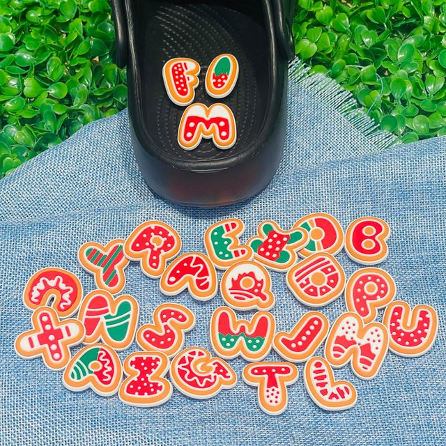 Happye&TiTi Schuh Charms, Alphabet Buchstaben, PVC, Unisex - Bild 1