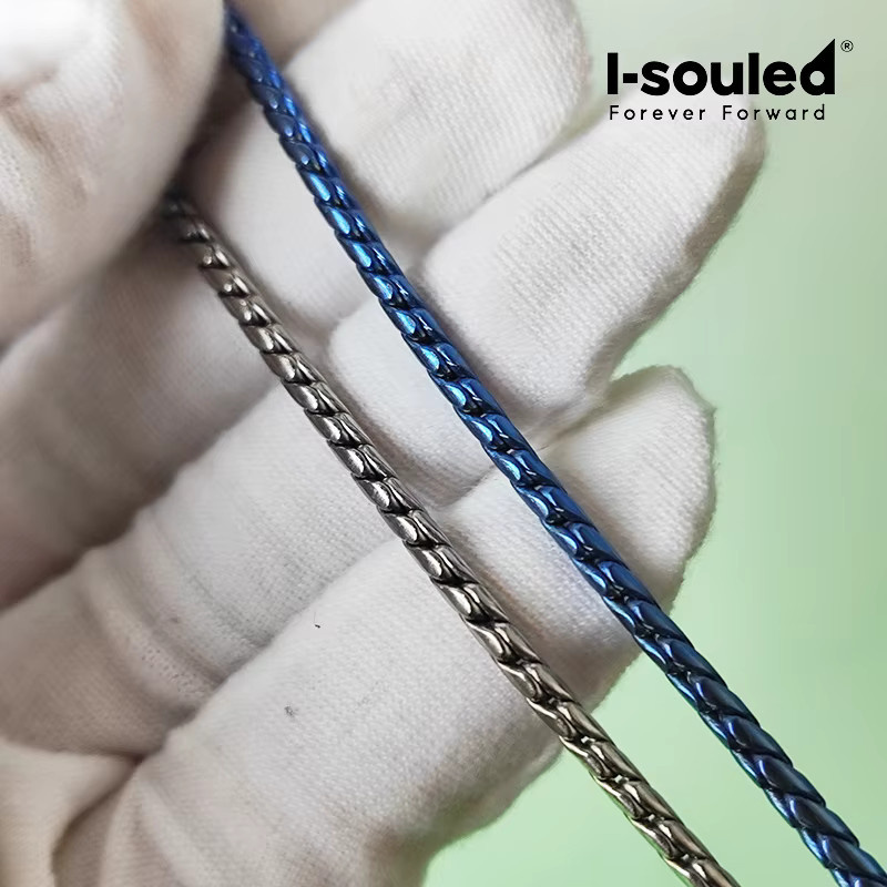 i-souled Halskette Titan, gedrehtes Seil, 2,5 mm, Unisex - Bild 2