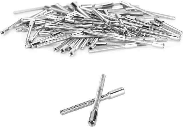 TOMTOP JMS Wickelschäfte, Edelstahl, Silber, 0,9 mm, Uhrenreparaturteil - Bild 1