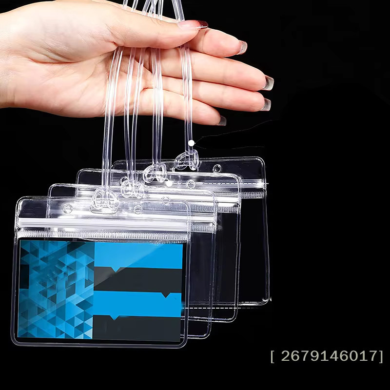 10 Stück transparente Ausweishüllen aus Kunststoff, wasserdichte und versiegelte Dokumentenhüllen für den Schulbedarf - Bild 2