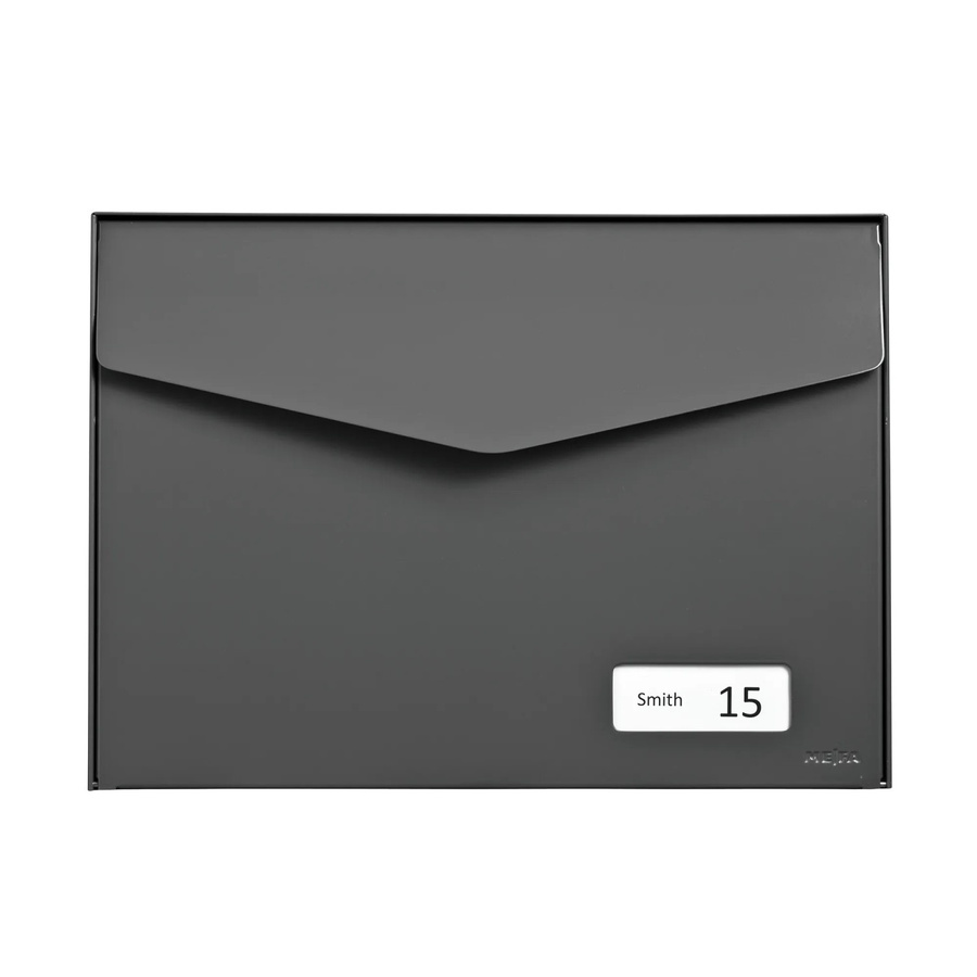 MEFA Briefkasten Letter 113 Grau B/H/T: 43 x 31,2 x 16,9 cm - Bild 2