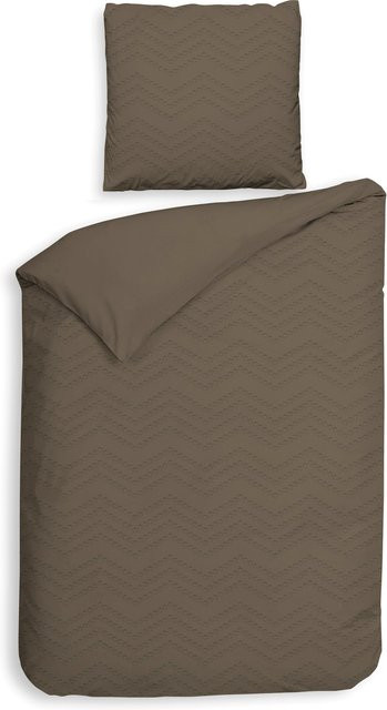 FACE-2-FACE Bettwäsche Boho Style in Taupe, B/H: 135 x 200 cm plus 1x 80 x 80 cm - Bild 1