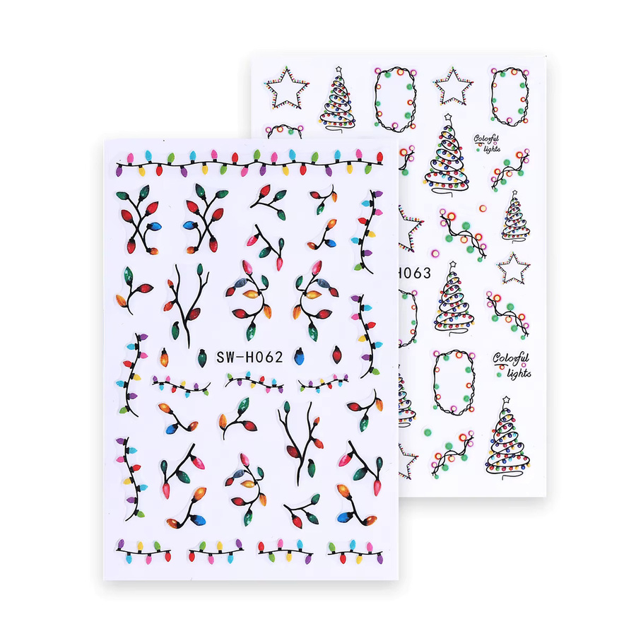 SWEET TREND Nagelaufkleber, Leuchtend, Weihnachten, 2 Stück - Bild 4