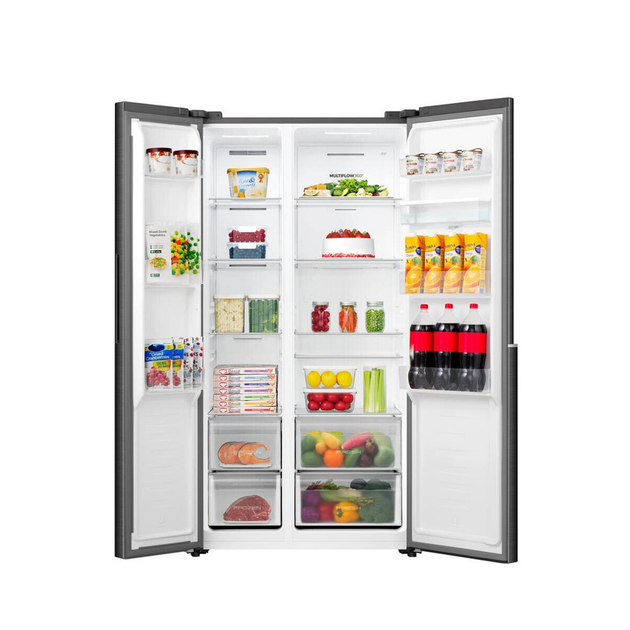 Gorenje Side-by-Side Kühl-Gefrierkombination NRS917E41BXWD in Schwarz B/H/T: 91,1 x 178,6 x 61,5 cm - Bild 2