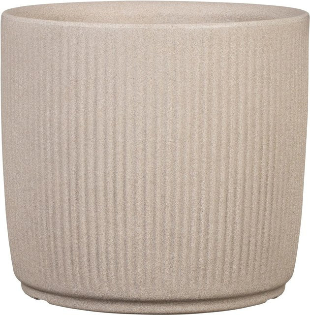 Scheurich Pflanzgefäß Linetto in Sand, rund und modern, Durchmesser: 28,6 cm, Höhe: 26,1 cm - Bild 1