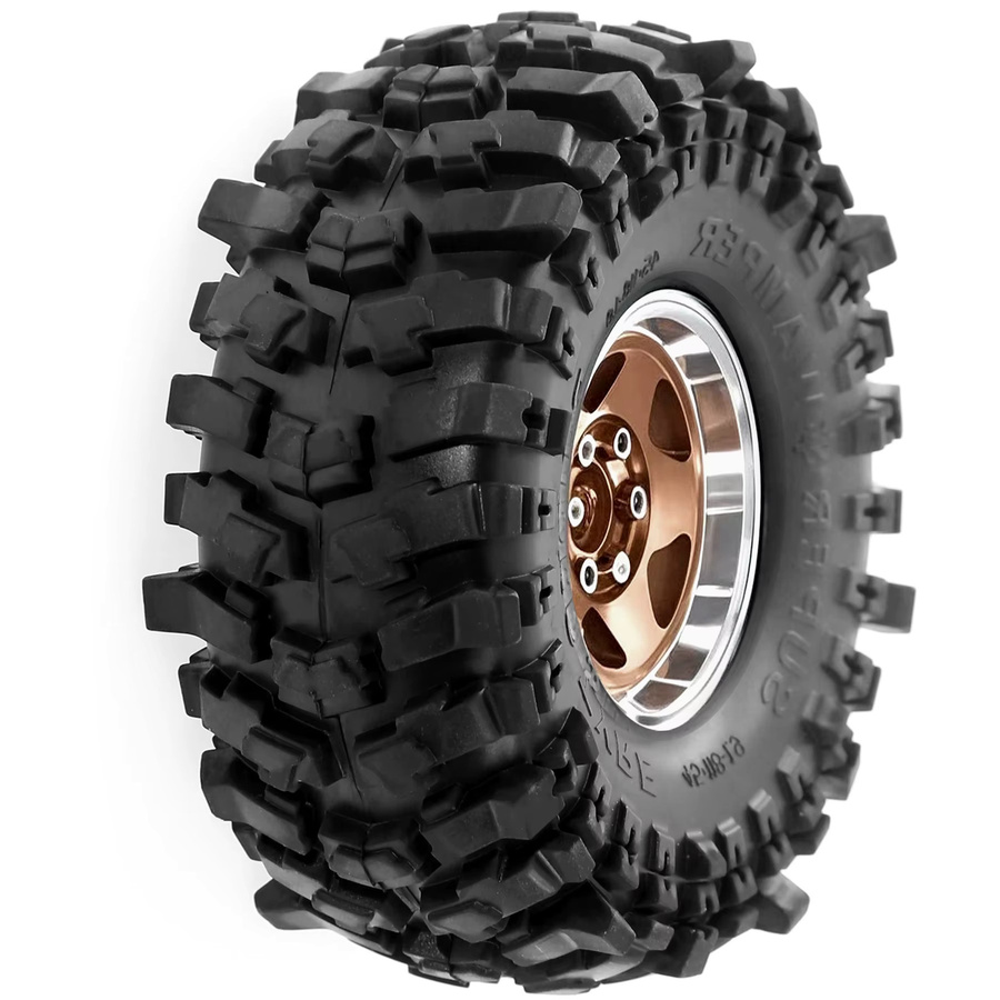 RS Reifen für RC Crawler Auto, 4-teiliges Set, Schwarz, Gummi - Bild 2