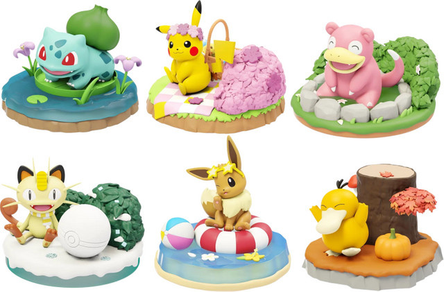 Pokémon Actionfiguren, Psyduck Pikachu Eevee Meowth Bulbasaur Slowpoke - Bild 1