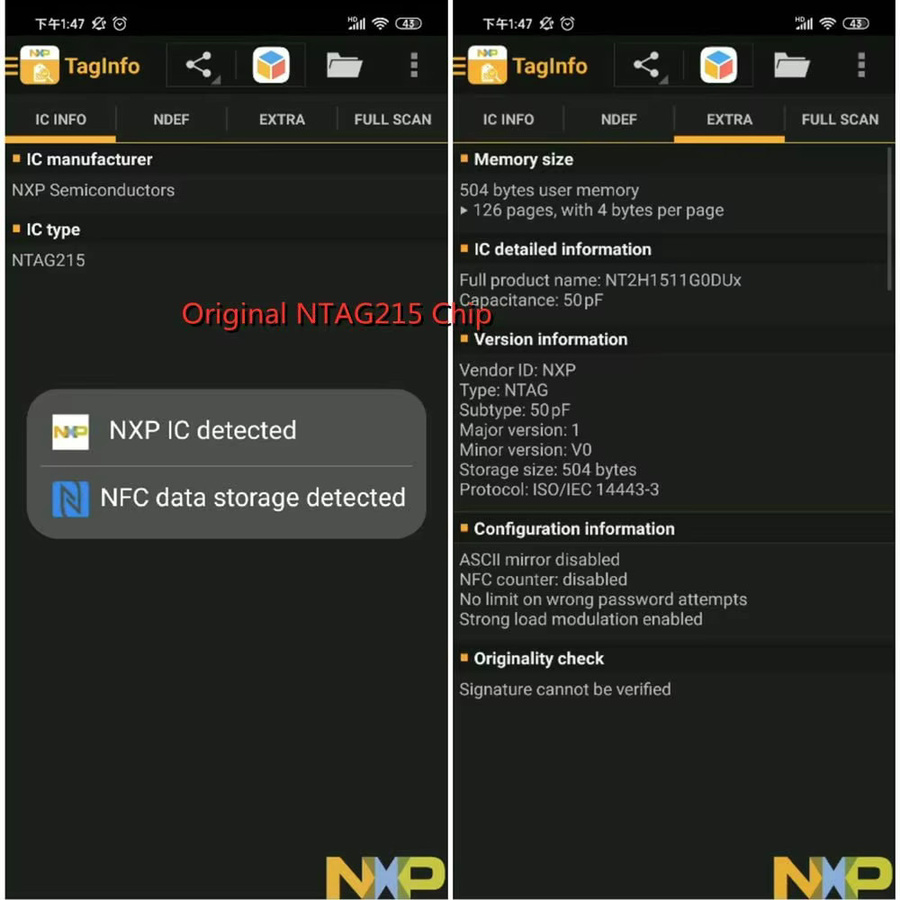 HACHANLUN NFC-Karten Ntag215, wiederbeschreibbare NFC-Tags in Schwarz, 504 Bytes Speichergröße - Bild 6